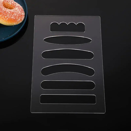 Woodworking Router Template 6-in-1 Acrylic Grab Handle Router Template 19.5x30cm/7.68x11.81 Inches Valet Tray