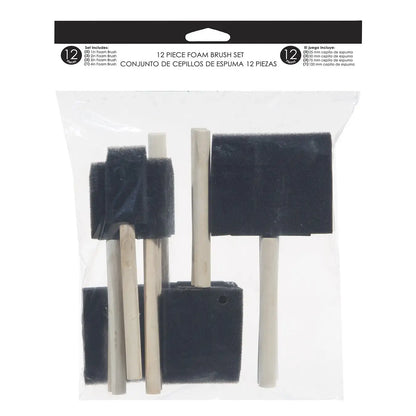 Foam Brush 12-Piece Paintbrush Set