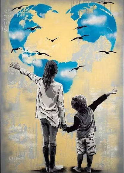 CHENISTORY Picture By Numbers On Canvas Acrylic Women DIY Kit