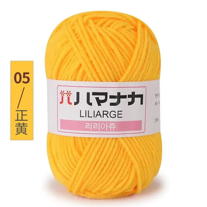 Milk Sweet Soft Cotton Baby Knitting Wool Yarn Thick Fiber Velvet Hand Crochet Yarn for DIY Sweater