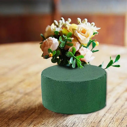 6pcs DIY Round Floral Foam Bricks Flowers Mud Green Florist Styrofoam Blocks Flower Arrangement Materials