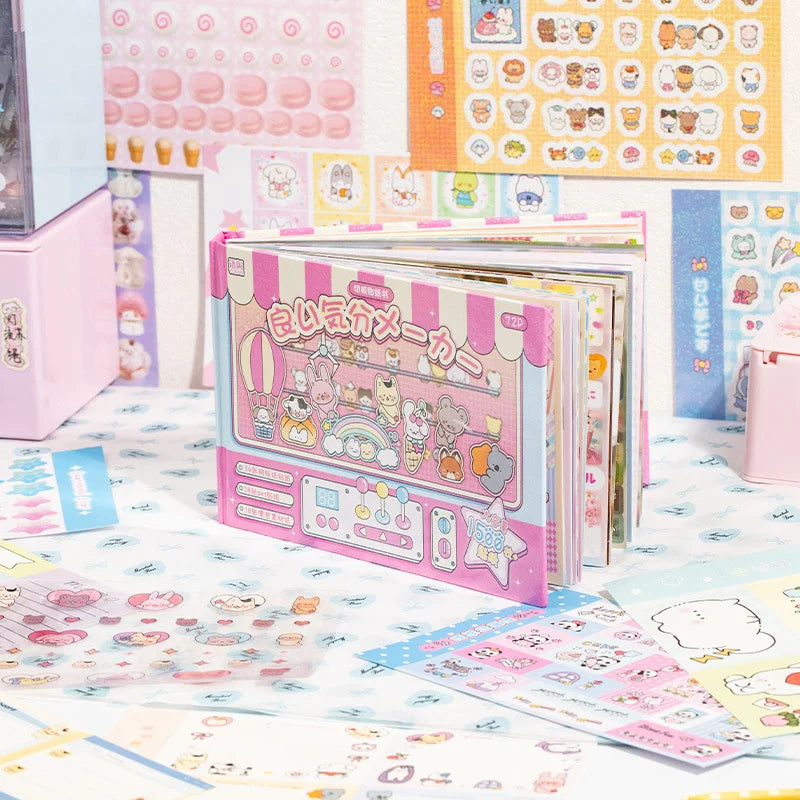 Mr. Paper 1Style 72Pcs/bag Good Mood Maker Cut Film Sticker Book DIY Handbook Scrapbook