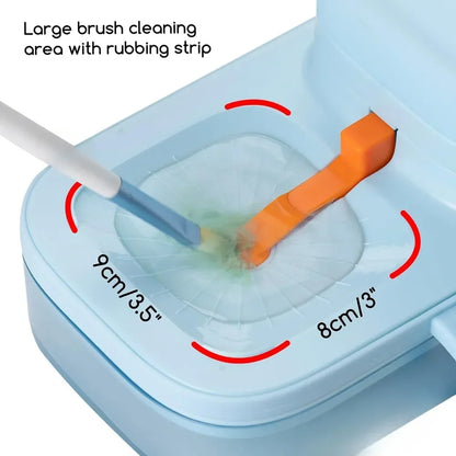 Paint brush cleaner with 5-tank silicone brush holder - for acrylic watercolor and water-based paints