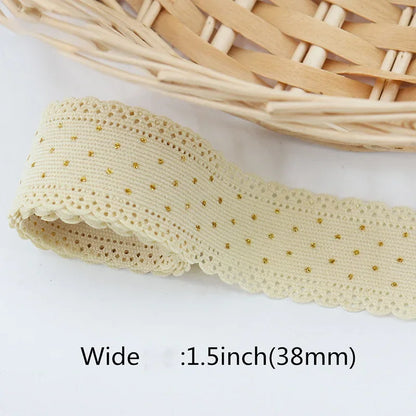5 Yards Lace Corduroy Ribbons Sewing Crafts Hair Bow Making