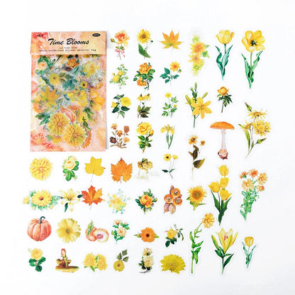 Mr Paper 100pcs/bag Say It With Flowers Series Vintage Stationary Stickers 6Styles