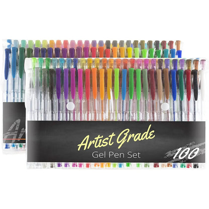 Artist Grade Color Gel Pen Set 100-Count
