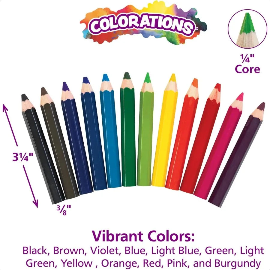 STUBPEN Stubby by Colored Pencils for Set of 48