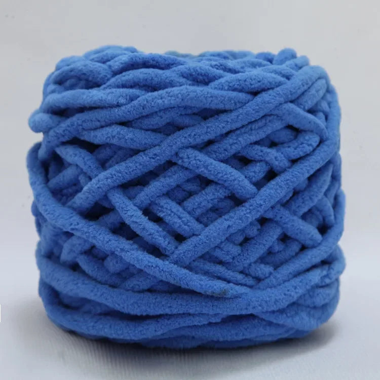 100g/ball Chenille Knitting Yarn Soft Ice Strip Line Cotton Yarn DIY Wool Yarn for Hand Knitting Scarf Thick Wool Wholesale