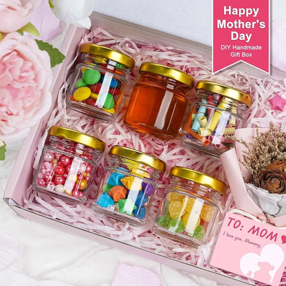 60 Pack Mini Glass Jars with Lids