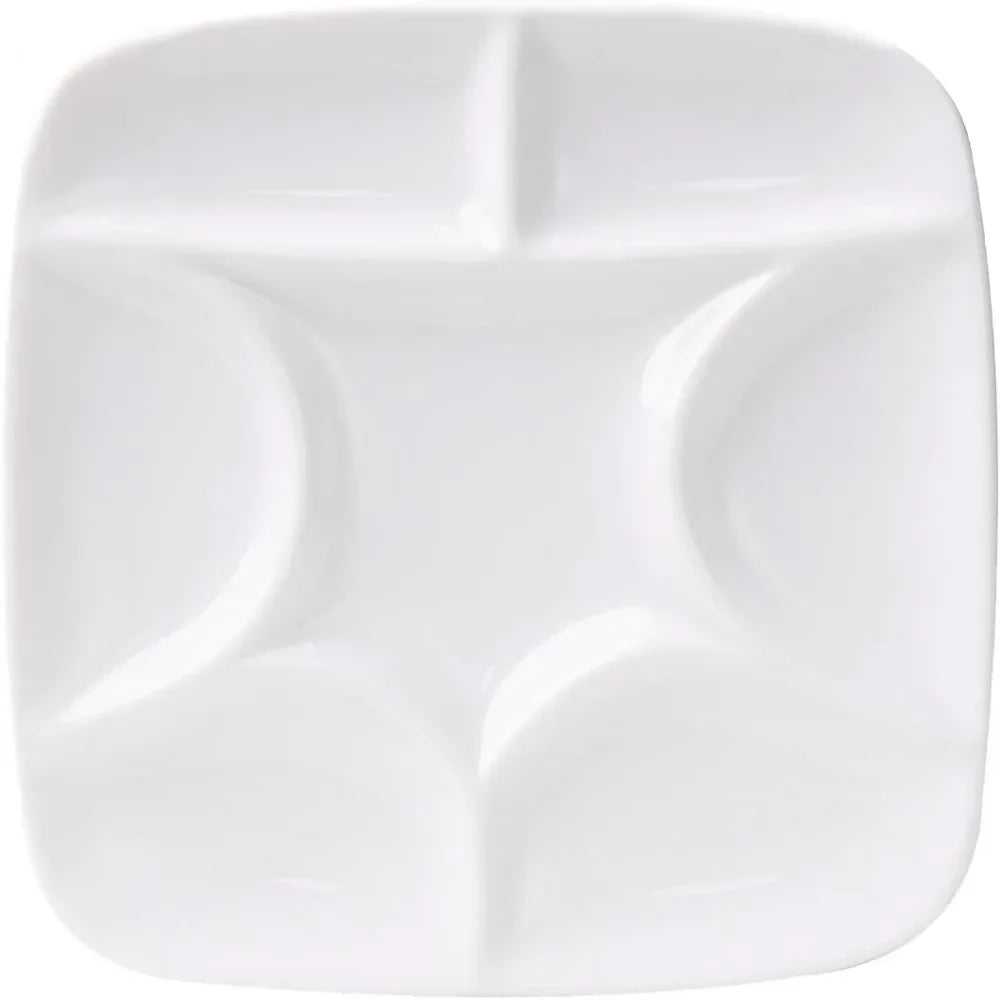 12 well round porcelain palette gouache, 7 inches