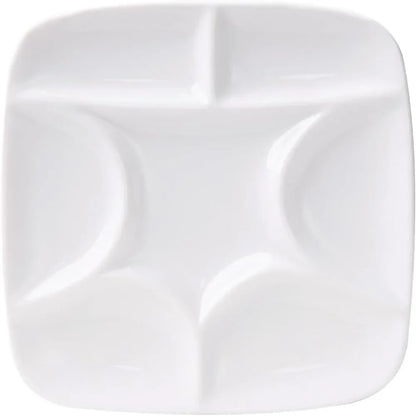 12 well round porcelain palette gouache, 7 inches