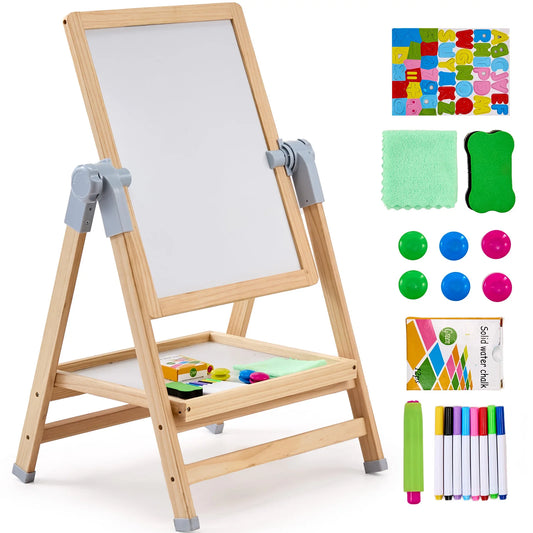 SucceBuy Standing Magnetic Drawing Board WordPad Art Easel with Painting Accessories