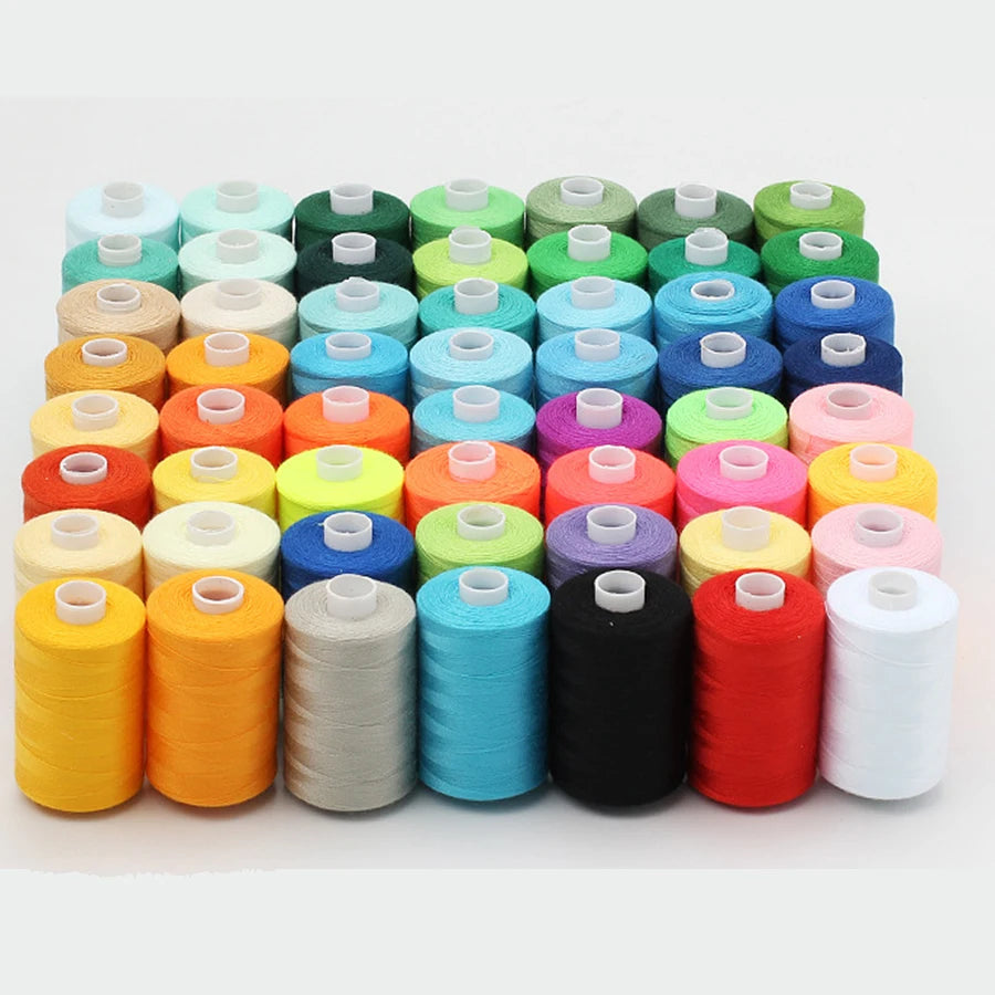 Sewing Thread - 10 Polyester Threads for Hand Stitching, Quilting & Sewing Machine - Set of 1000 yds Per Spool