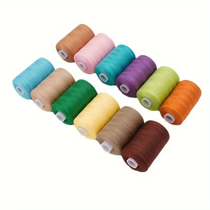 Sewing Thread 36 Polyester for Sewing Machine, Hand Stitching, Quilting Set of 1000 yds Per Spool All Purpose