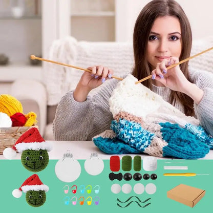 Crochet Kits For Adults Hooks Yarn Set Crochet Starters Kits Craft Knitting Kit