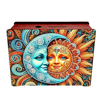 Creative 5D DIY Diamond Painting Piggy Bank Desktop Art Kits Storage Box Rhinestones