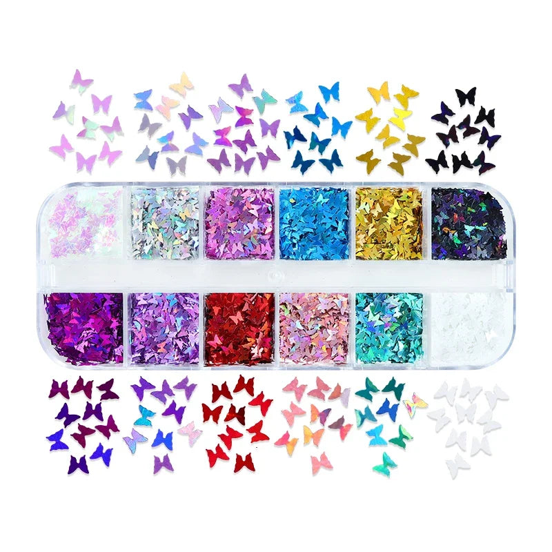 Holographic Letters Resin Sequins Fillers Epoxy Filling Crafts Materials Iridescent Glitter Flakes