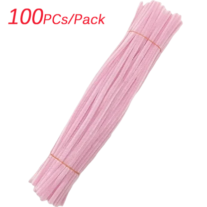 Creative Wires Chenille Wire Pipe Cleaners Flower Headband Diy Colorful DIY Plush Stem Wired Twist Stick