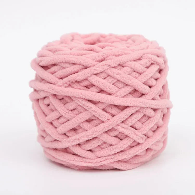 100g/ball Chenille Knitting Yarn Soft Ice Strip Line Cotton Yarn DIY Wool Yarn for Hand Knitting Scarf Thick Wool Wholesale