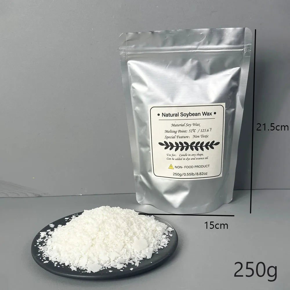 500g/1kg Pure Soy Wax Material Pre-Soy Wax-Core Pigments Aromatherapy Pure Paraffin Wax
