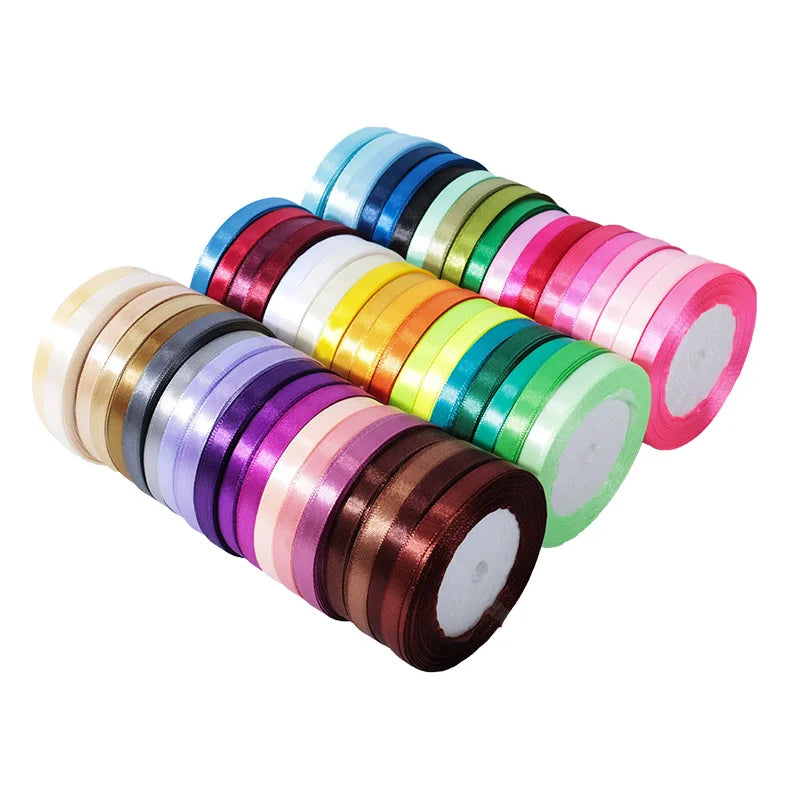 20mm 25yards per roll Silk Satin Ribbons
