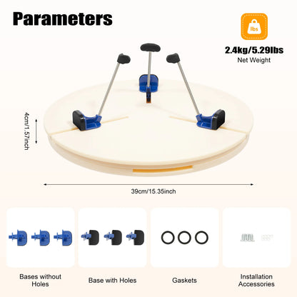 Pottery Turntable Clamp Portable Ceramic Trim Holder ABS Pottery Machine Giffin Grip Centering Clamp for Beginners Professionals