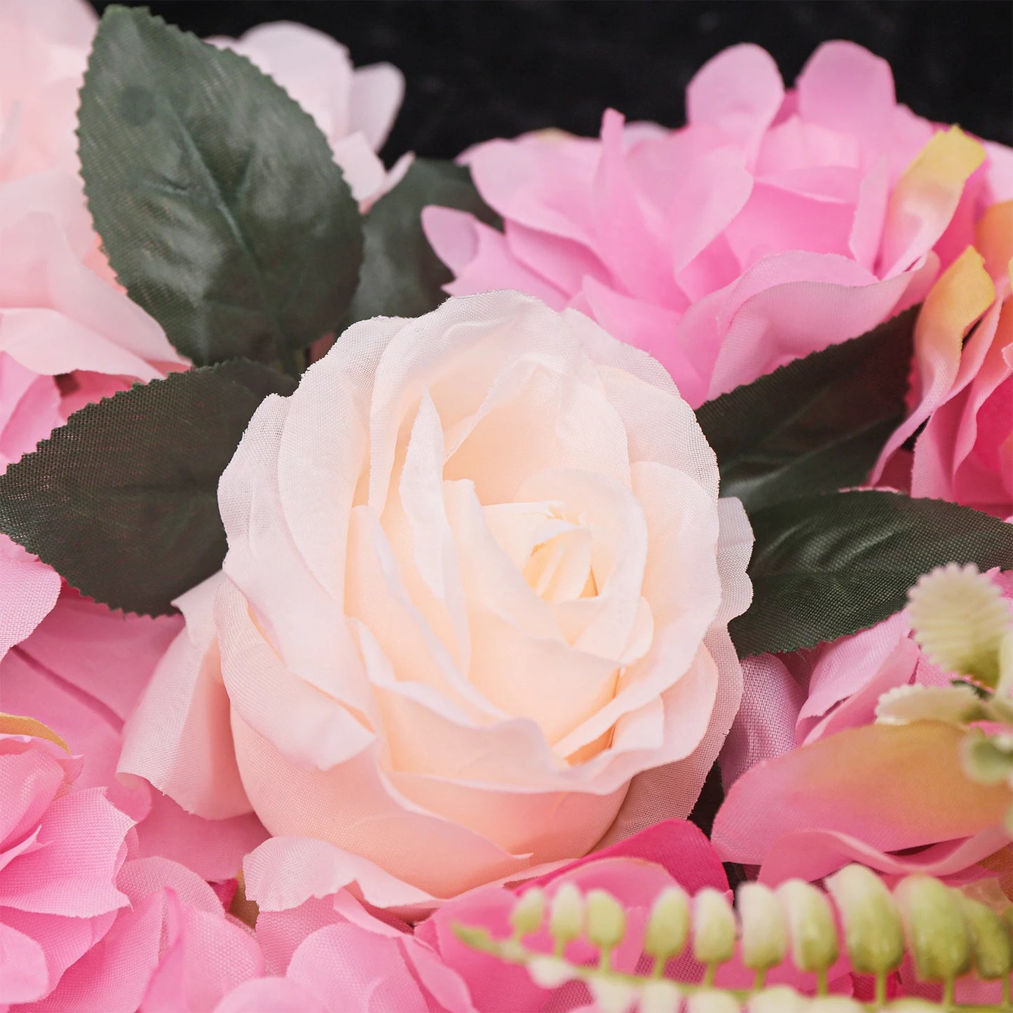 12 Pcs Flower Wall Panels Pink Wall Backdrop Panels Set 60x40cm Artificial Rose & Dahlia