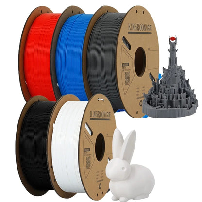 KINGROON PLA Filament 1.75mm 3D Printer 5/10Rolls Plastic Material 100% No Bubble for FDM 3D Printer MIX