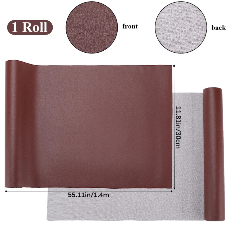 1pc 55 x 11.8” PU Leather Book Cloth Black for A4-A8 Books Binding Smooth Surface Polyurethane Coated Non-Woven