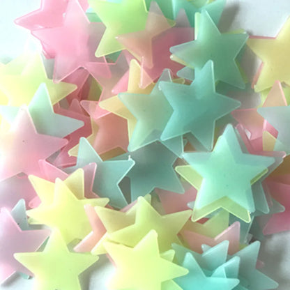 Glow In The Dark Star Stickers Multi Color Night Light Decorations Kids Room Wall Stickers