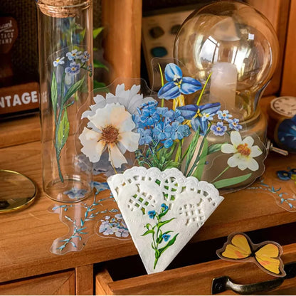 Mr Paper 100pcs/bag Say It With Flowers Series Vintage Stationary Stickers 6Styles