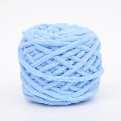 100g/ball Chenille Knitting Yarn Soft Ice Strip Line Cotton Yarn DIY Wool Yarn for Hand Knitting Scarf Thick Wool Wholesale