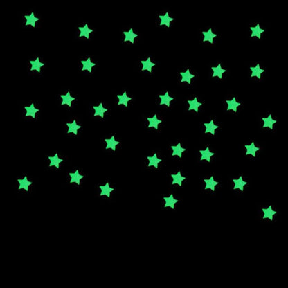Glow In The Dark Star Stickers Multi Color Night Light Decorations Kids Room Wall Stickers