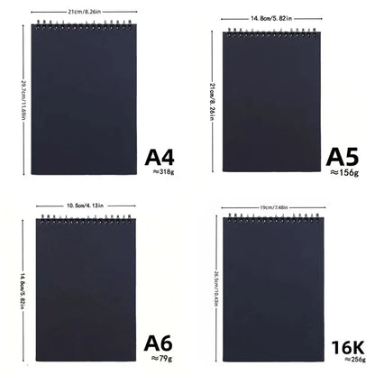 8K 16K Coil Sketchbook A4 A5 A6 Spiral Bound Thick Drawing Paper Eco-Friendly Acid Free Artist Sketch Pad Colored Lead