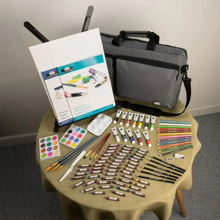 Royal & Langnickel 164pc Mixed Media Artist Satchel Carry Set