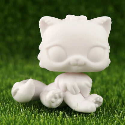 White Base Pet, Lovely Shorthair Cat Collie Husky Action Figure