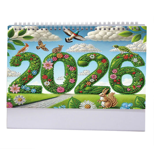 2026 Calendar DIY Diamond Painting Art Kit DIY Desk Calendar