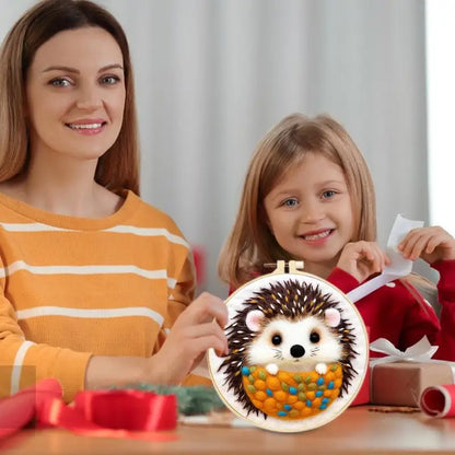 Felting Kits For Beginners Christmas Tree Snowman Hedgehog Handmade Kit Needle Felt Set
