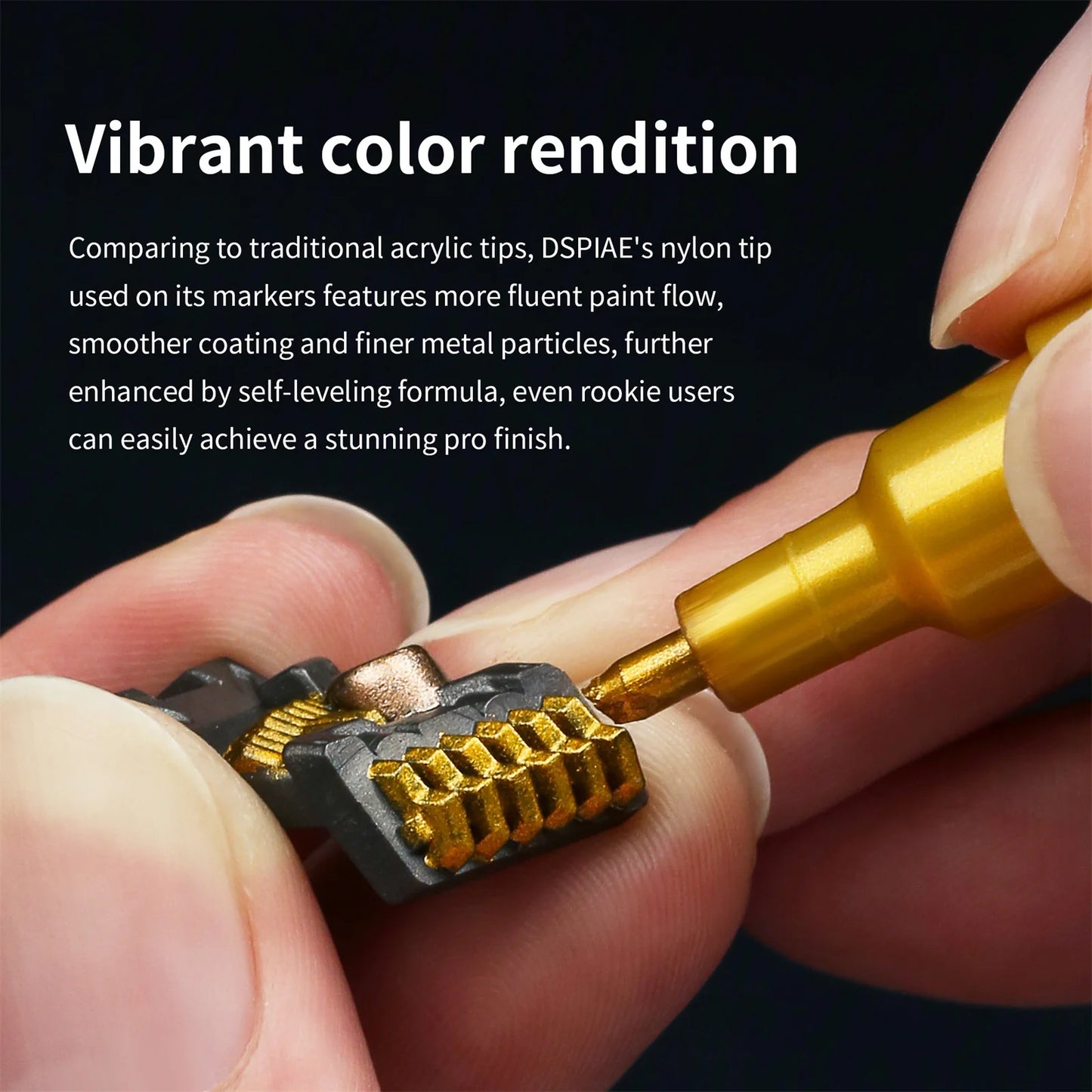 12pcs DSPIAE MKA-Ultra Metal Environmental Protection Document Marking For Gundam Mechanical Model 12 Colors DIY