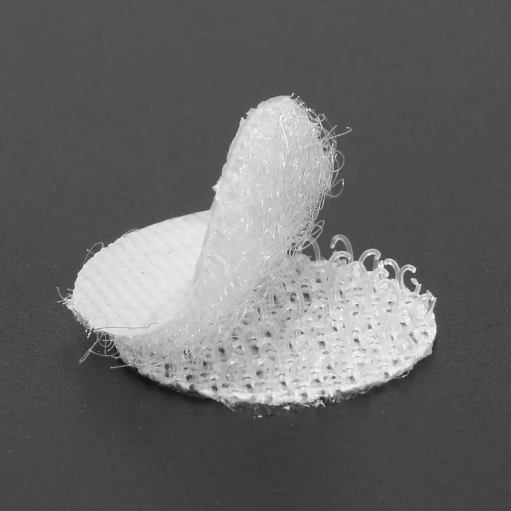 1000 Pairs Double-sided Adhesive Fastener Tape Hooks Disks Nylon Stickers