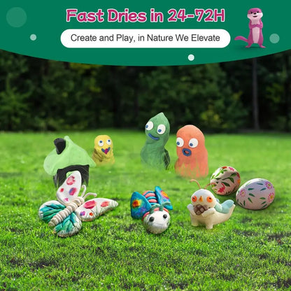 Air Dry Modeling Clay 35oz 1000g Bucket, Soft Foam Clay, Crafting, Sculpting