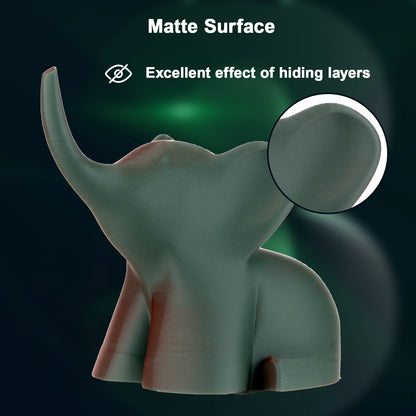 ERYONE Matte Dual Color PLA Filament 1.75 mm for 3D Printers,Accuracy +/- 0.03mm,1kg/ Spool(2.2lbs)