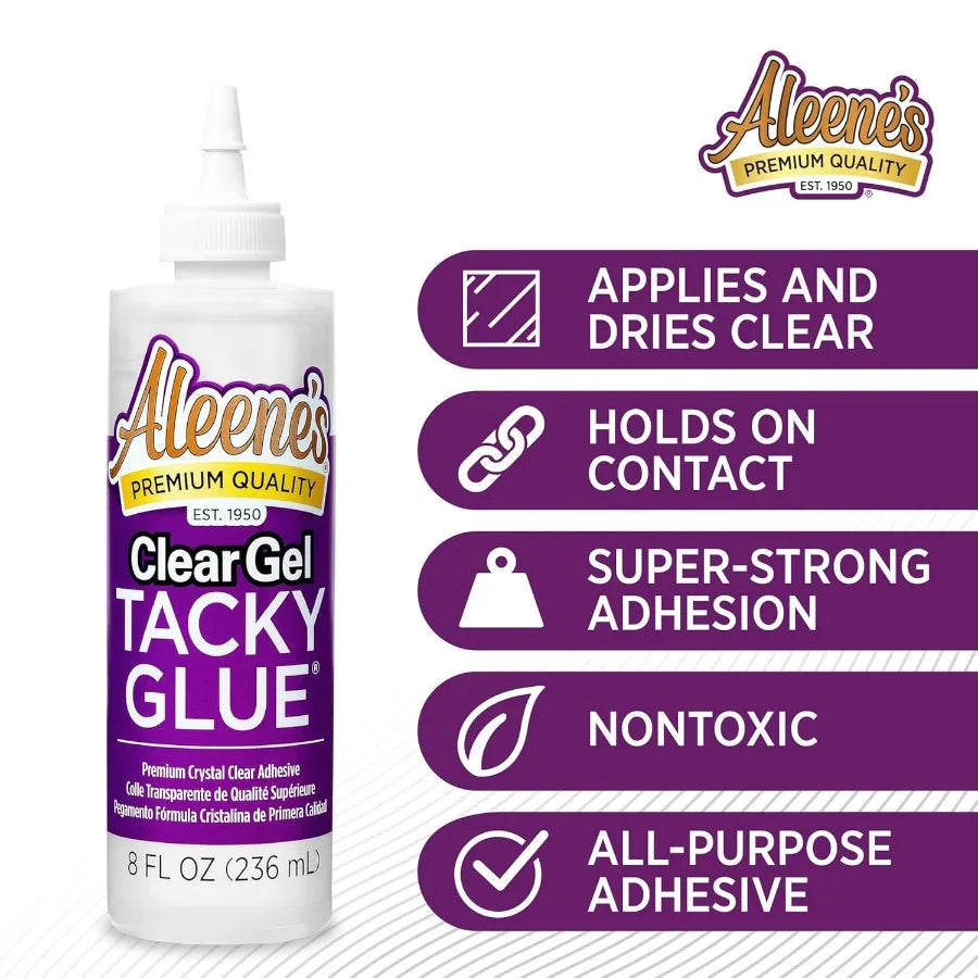 Clear Gel Glue 8oz - Versatile Adhesive for Crafts, DIY & Home Repairs