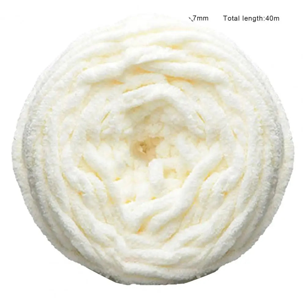 40m Knitting Yarn Soft DIY Crochet Yarn Solid Color Chunky
