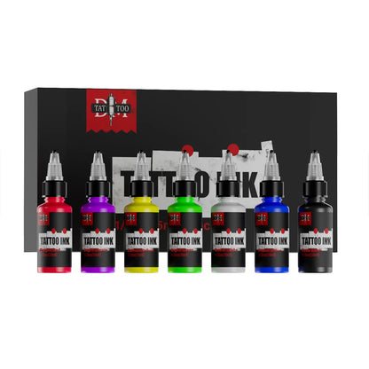 DM 15ml 7Colors Tattoo Ink Body Art Pigment Professional Semi-permanent