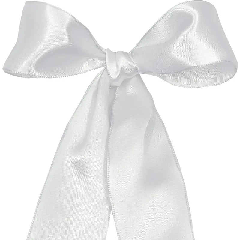 White Decorative Wired Ribbon