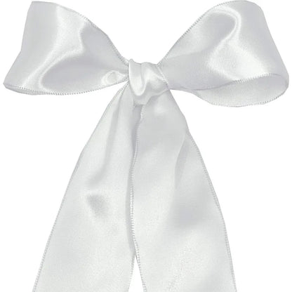 White Decorative Wired Ribbon