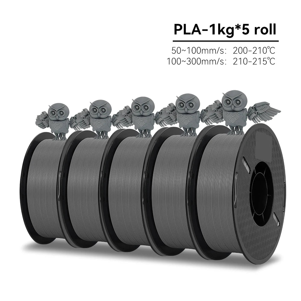 KEEPANG PLA/HS-PLA/PLA Matte/PLA Pro 5KG PLA 3D Filament 1.75mm 1KG/Roll (2.2lbs) Neatly Wound 3D Printing Materials