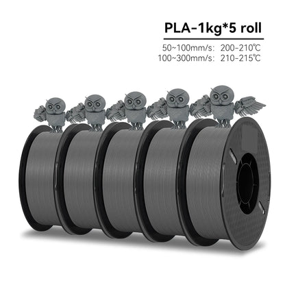 KEEPANG PLA/HS-PLA/PLA Matte/PLA Pro 5KG PLA 3D Filament 1.75mm 1KG/Roll (2.2lbs) Neatly Wound 3D Printing Materials