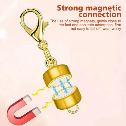 8pcs Magnetic Necklace Clasp with Lobster Jewelry Clasps for Necklaces Extender Bracelet